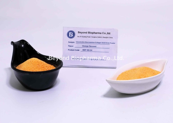 La fabricación de contrato del suplemento dietético para el sólido con sabor a naranja del colágeno bebe el polvo